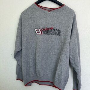 Vintage Dale Earnhardt Jr. No. 8 Mens XL Grey Crew Neck Sweater